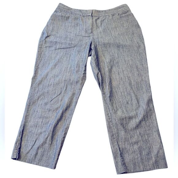 Womens’ Talbots Blue Cotton Capri Pants Size 6 - Picture 1 of 4